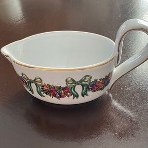 Floral Patterned Creamer with Handle